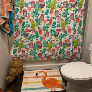 Target shower curtain and bath mat